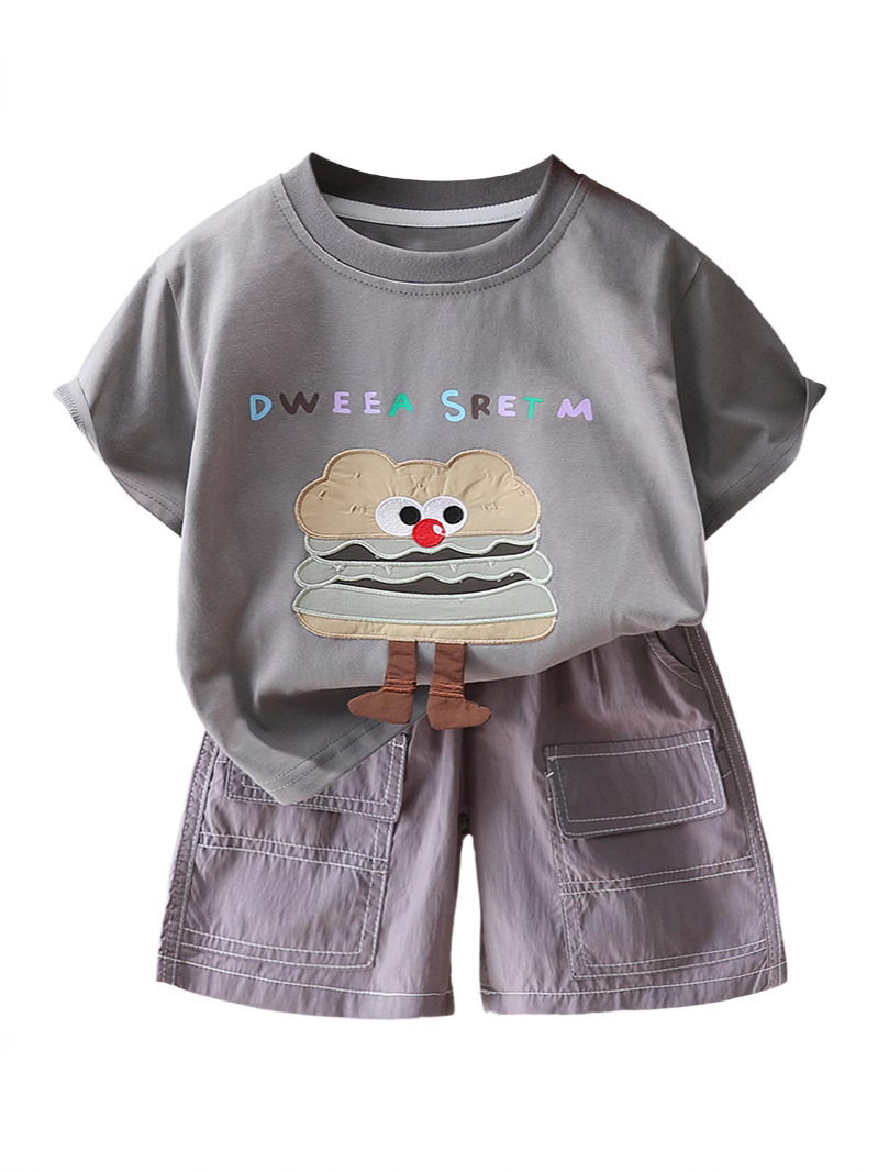 Conjunto de Verano para Niños 7318, Ropa Infantil Moderna de Manga Corta, Nueva Colección 2026, Atuendo Ligero de Verano, Ropa de Moda Urbana para Niños image 5