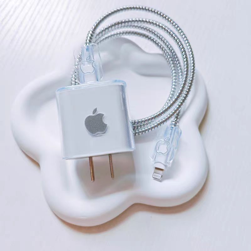 Cargador de cubierta de cable de datos para Apple 20 cargador rápido anti-plegado de cuerda de protección de alto valor de cara cargador cubierta