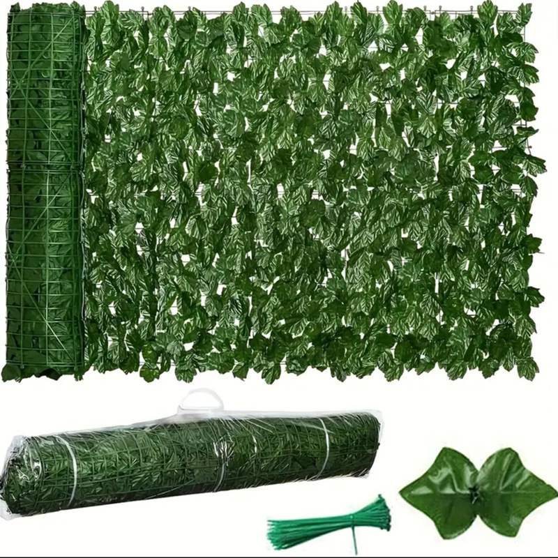 Cross-Border 1m*3m Artificial Ivy Leaf Privacy Fence Fence Garden Landscape Balcony Wall Privacy Home Decoration