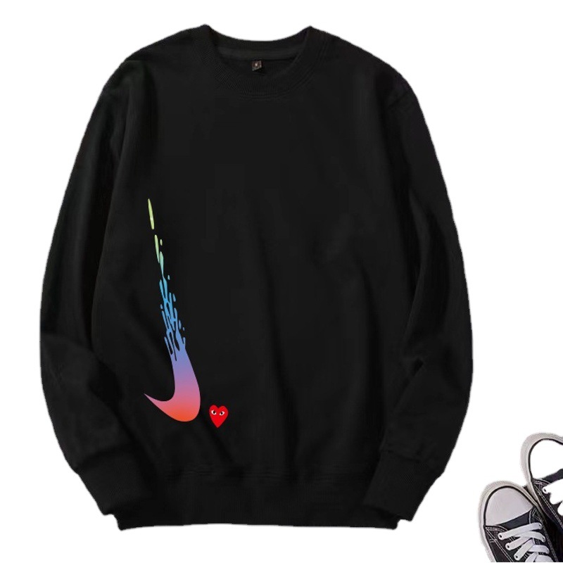 Suéter de los hombres de moda 2022 Otoño e Invierno Nuevo Algodón puro Terry algodón suelto más el tamaño de cuello redondo de manga larga de los hombres Camiseta deportiva