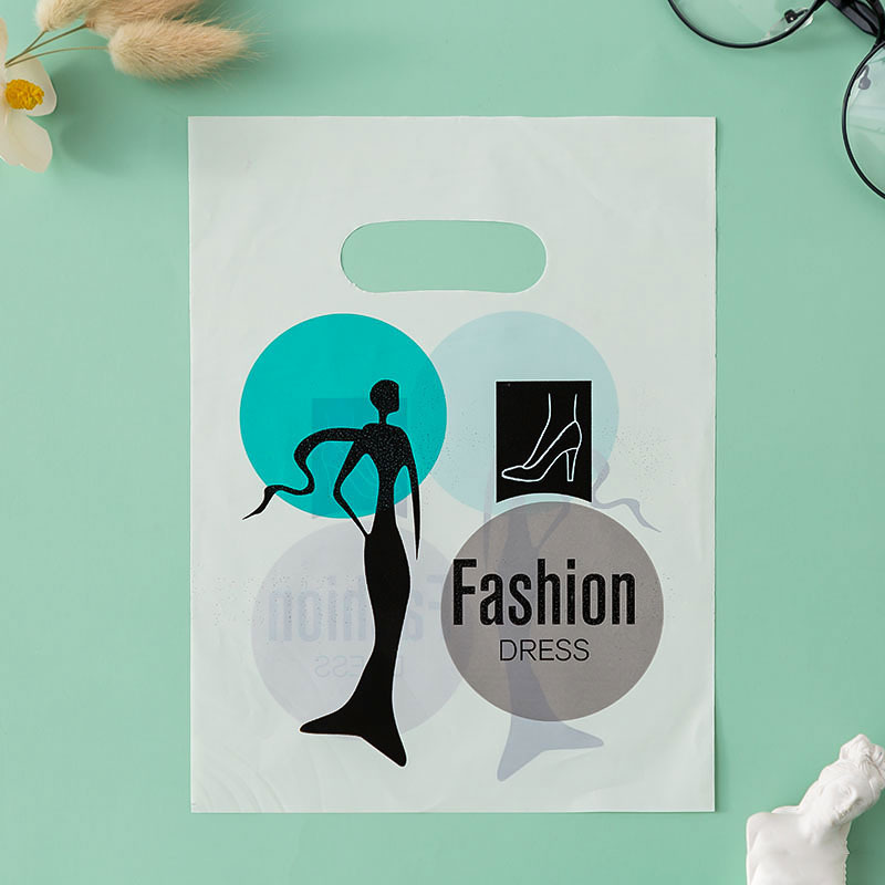 Bolsas pequeñas, bolsas de compras para joyería, bolsas de plástico tipo boutique de mano, bolsas de ropa de mano, bolsas de regalo al por mayor