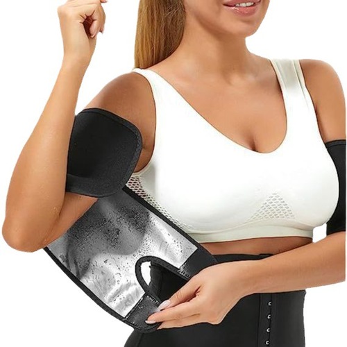 Man and Woman Arm Shaping Sauna Band Exercise Trainer