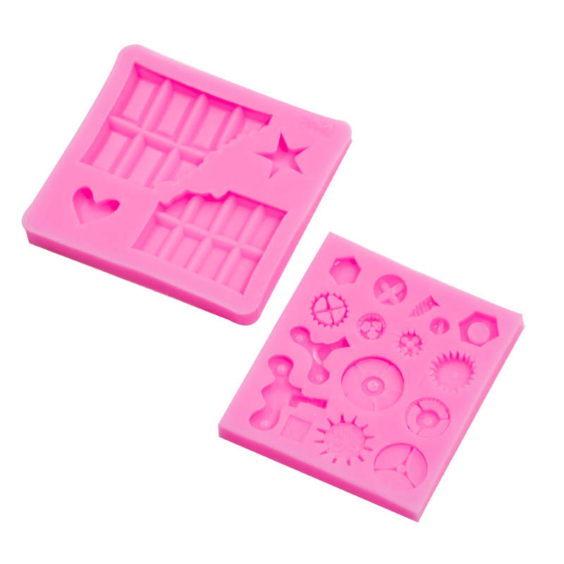 Viento industrial tornillo de silicona molde fondant cake huafu chocolate modelado decorativo molde de silicona en stock