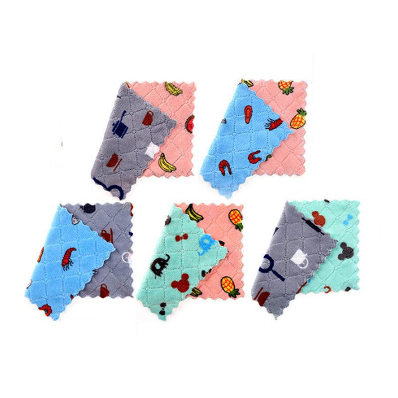 25*25CM [산호 벨벳 프린트]