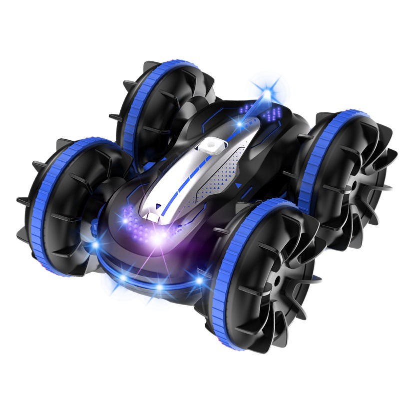 [Fuente de fábrica] coche de control remoto gesto anfibio transfronterizo con la luz de doble cara niños truco coche de control remoto