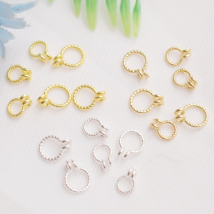 14K����ɫ �����pȦ����Ȧ���h�Ʒ��� diy������B���黨Ȧ