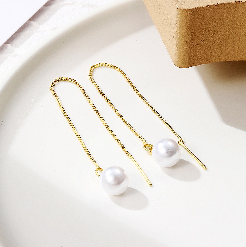 hot accessories Long high end pearl earrings Zircon crystal bee earrings Colorful bird earrings_voghion.com