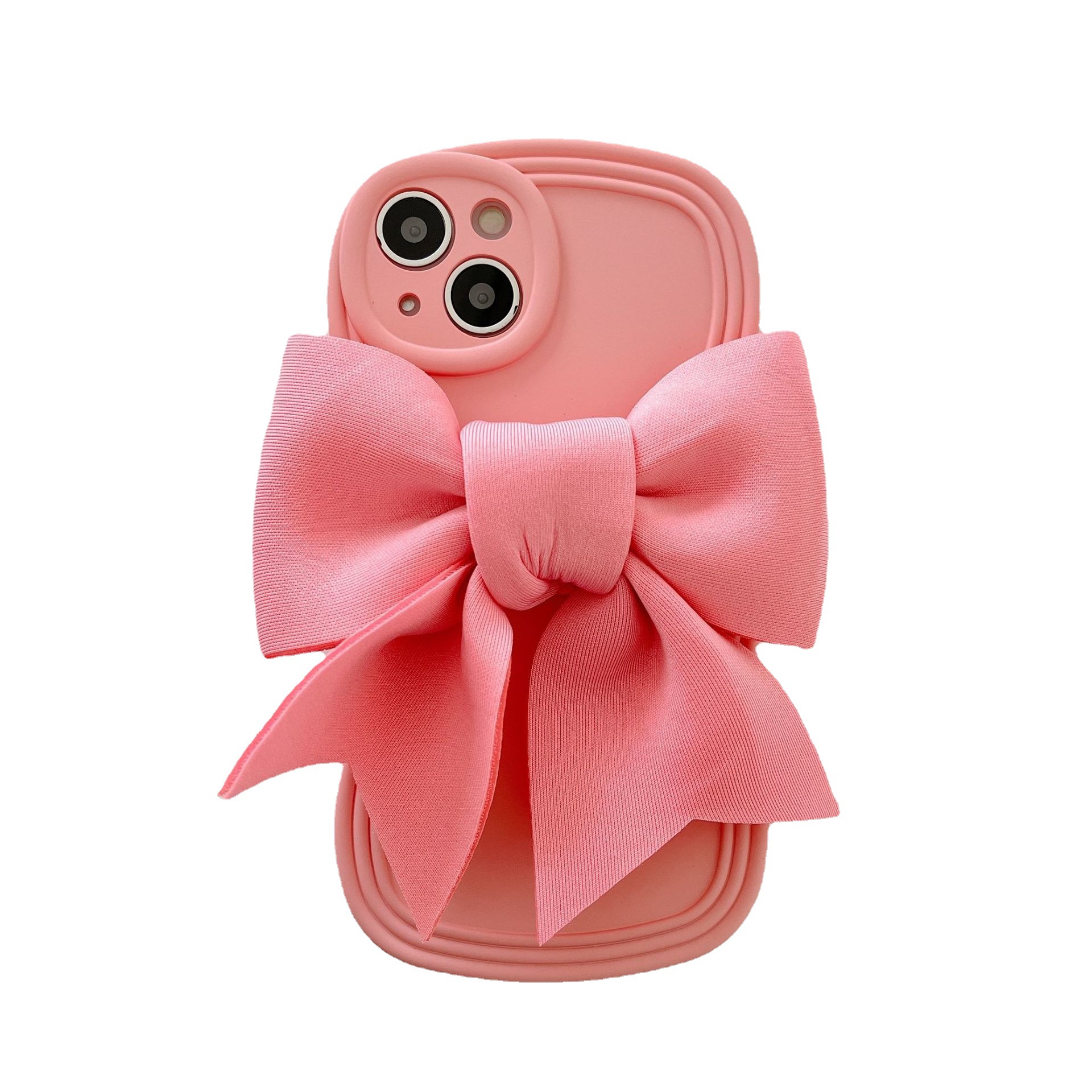 El gran lazo tridimensional de la princesa fugitiva es adecuado para iPhone14/13Pro max funda para teléfono móvil Apple 12 15/16