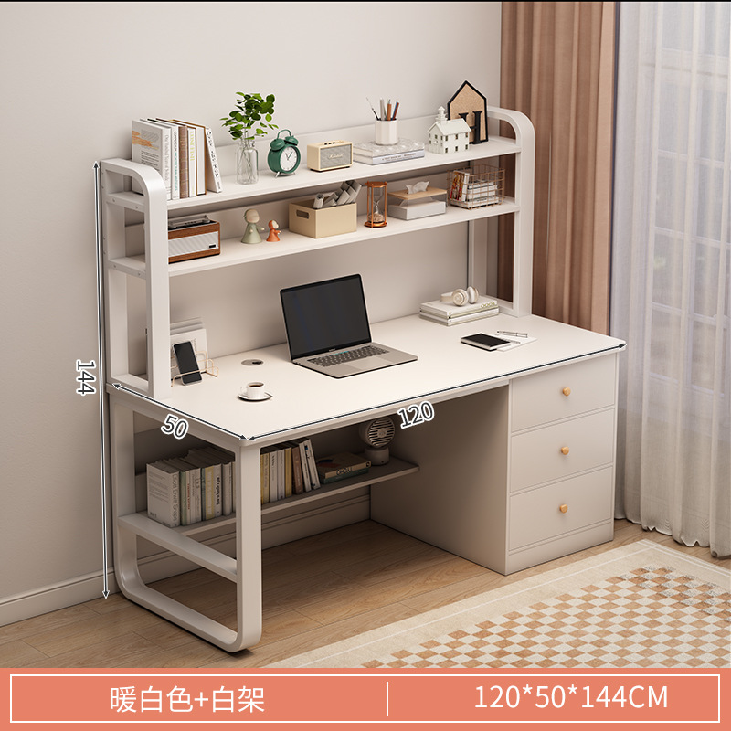Mesa de escritorio, estante de libros para estudiantes de escuela secundaria, escritorio de escritorio simple para estudiantes de escuela secundaria, escritorio de computadora de estudio con cajón