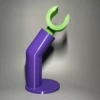 Purple base + green hook