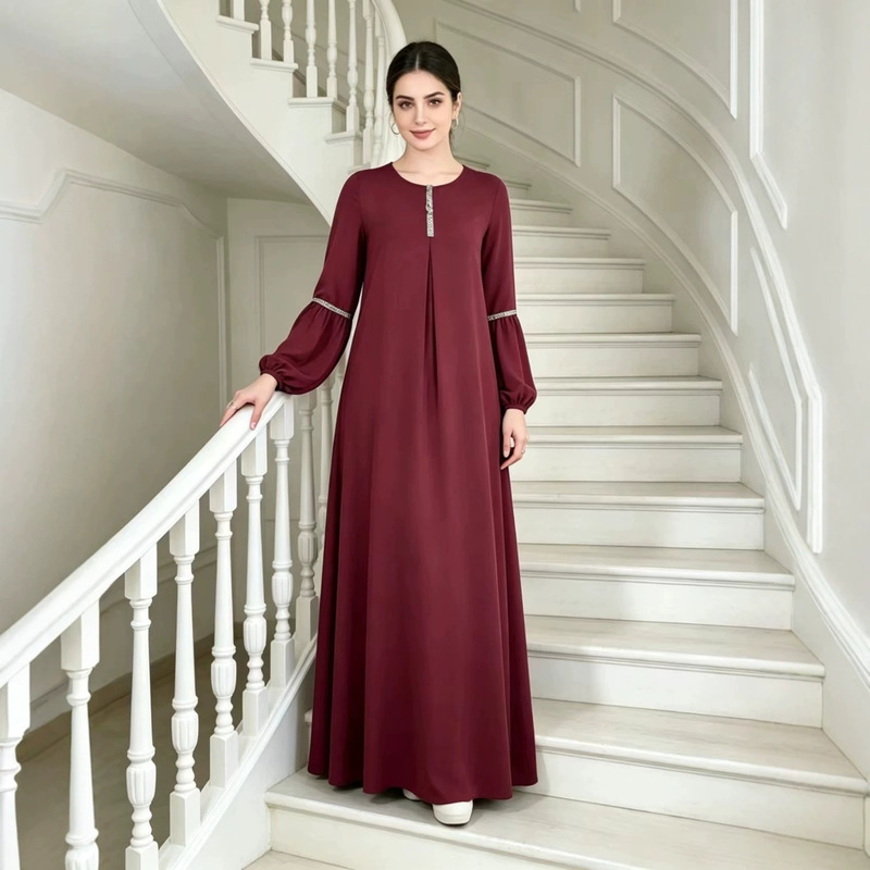 European and American cross-border foreign trade Southeast Asia Amazon fashion long-sleeve casual sequin sun dress clothing long dress