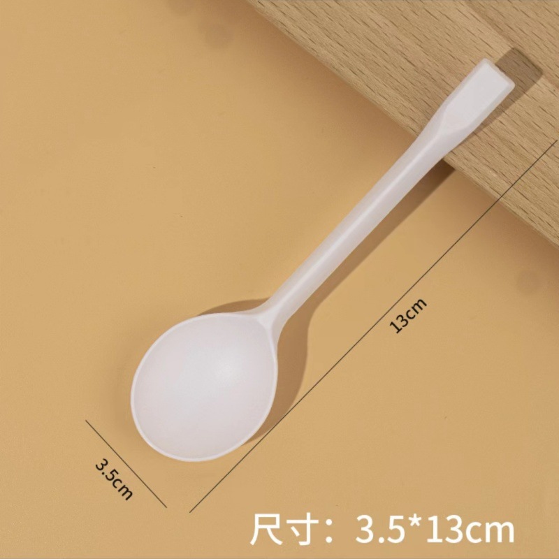 단일 포장 거북이 숟가락 흰색 100