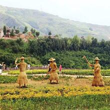 稻草藤编制作手工编织动物人物农耕文化小品造型雕塑草编卡通摆件
