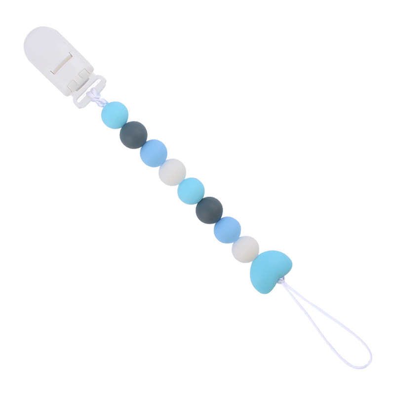 Bebé suministros chupete cadena creativa de dibujos animados amor cuentas de silicona mordedura cadena anti-gota molar Nuevo