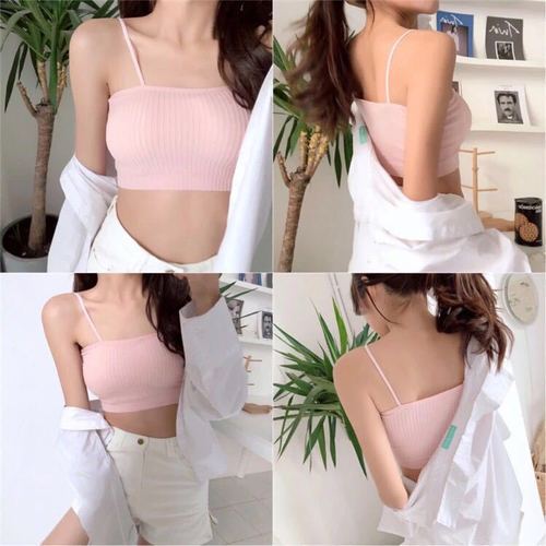 Underwear female students Korean style junior high school student strap sexy tube top outer wear girl vest wrapped chest bra