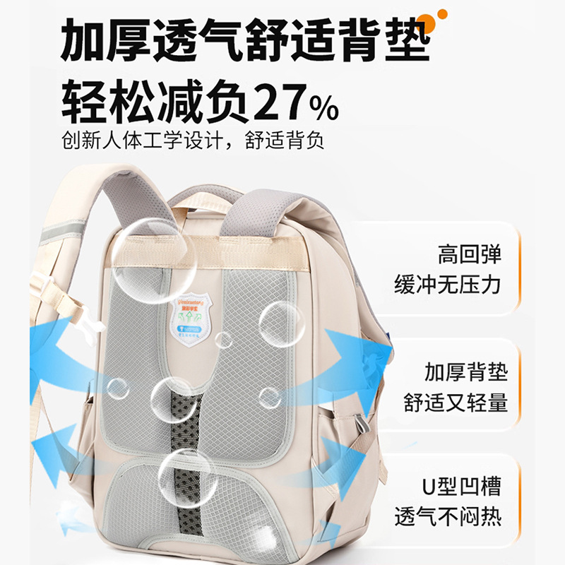 Mochilas escolares para niños, niños de primer, segundo, tercer a sexto grado, estilo británico, reducción de la carga, protección de la columna, mochila ligera para niñas de escuela primaria