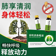 金枇波森莓罗汉果枇杷叶植物饮品净化咽喉润养口服液肺部呵护健康