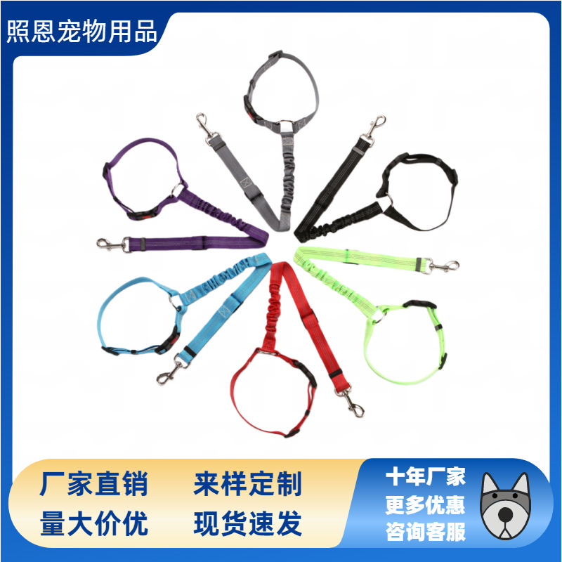 Amazon Explosions Pet Car Safety Rope Ring Dog Car Safety Belt Elastic Traction Belt Traction Rope