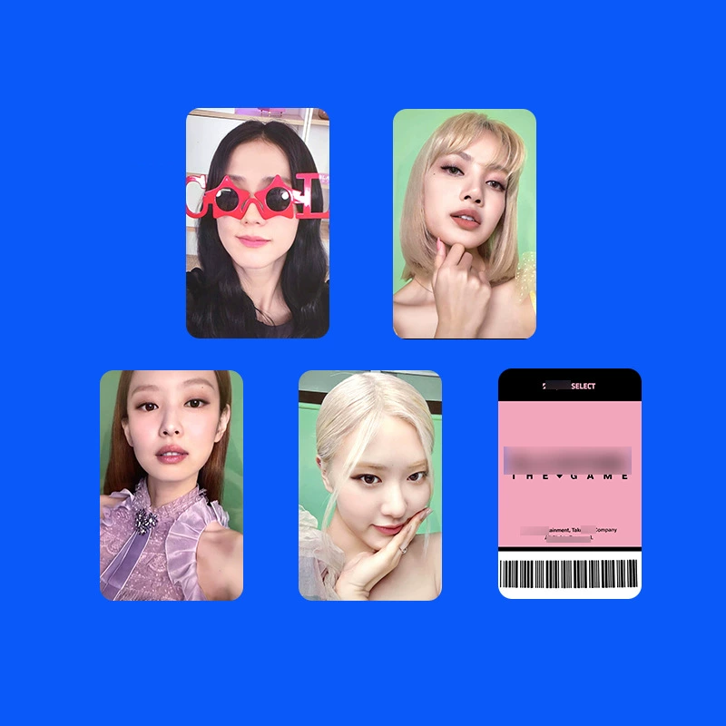 Черный розовый Pink Ink BPTG The Girls K4 YG Карта Rose Park Caicai Jisoo Jin Zhixiu