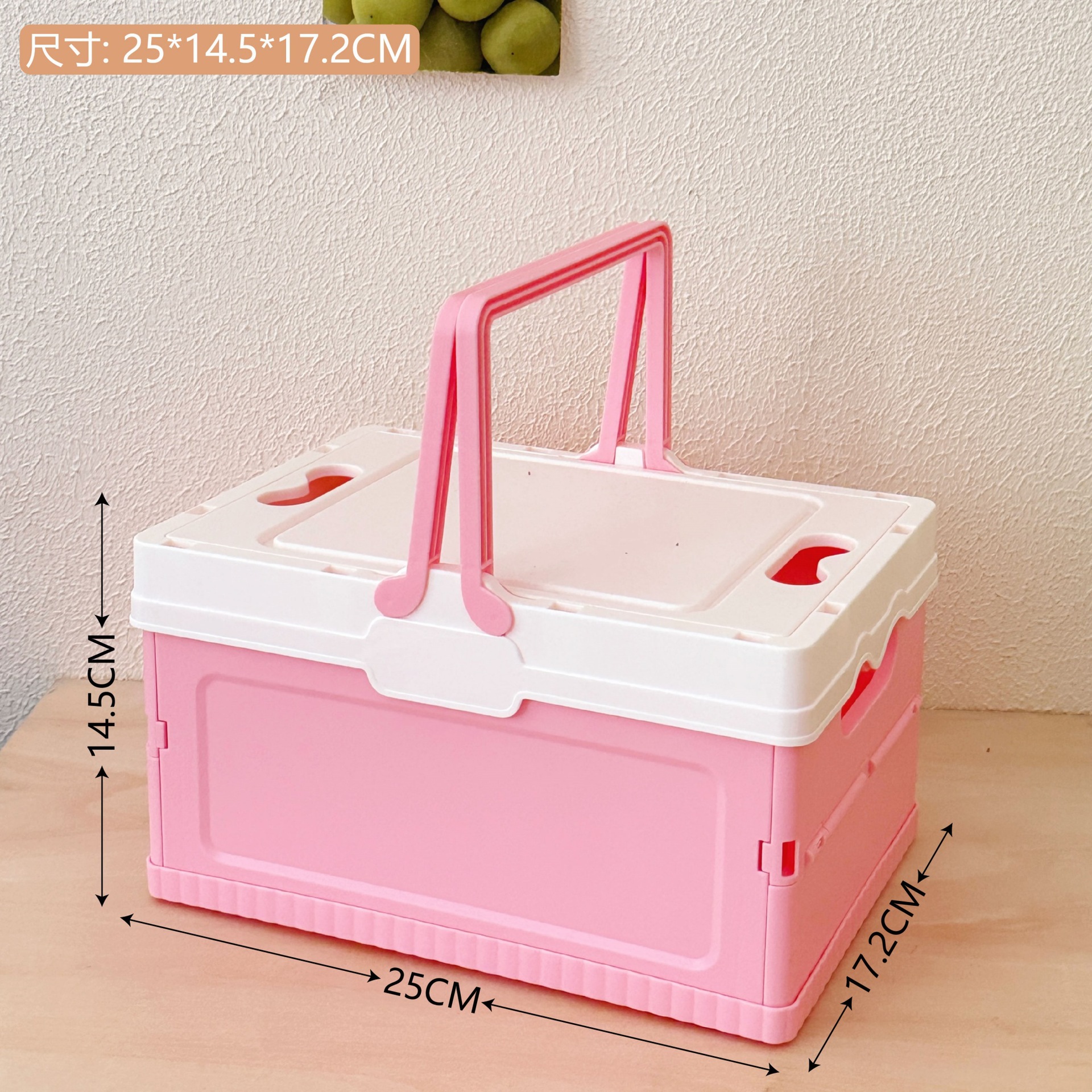 Canasta de picnic al aire libre ins apilamiento canasta de almacenamiento plegable Salida de primavera canasta de vegetales japoneses canasta de lavandería canasta portátil