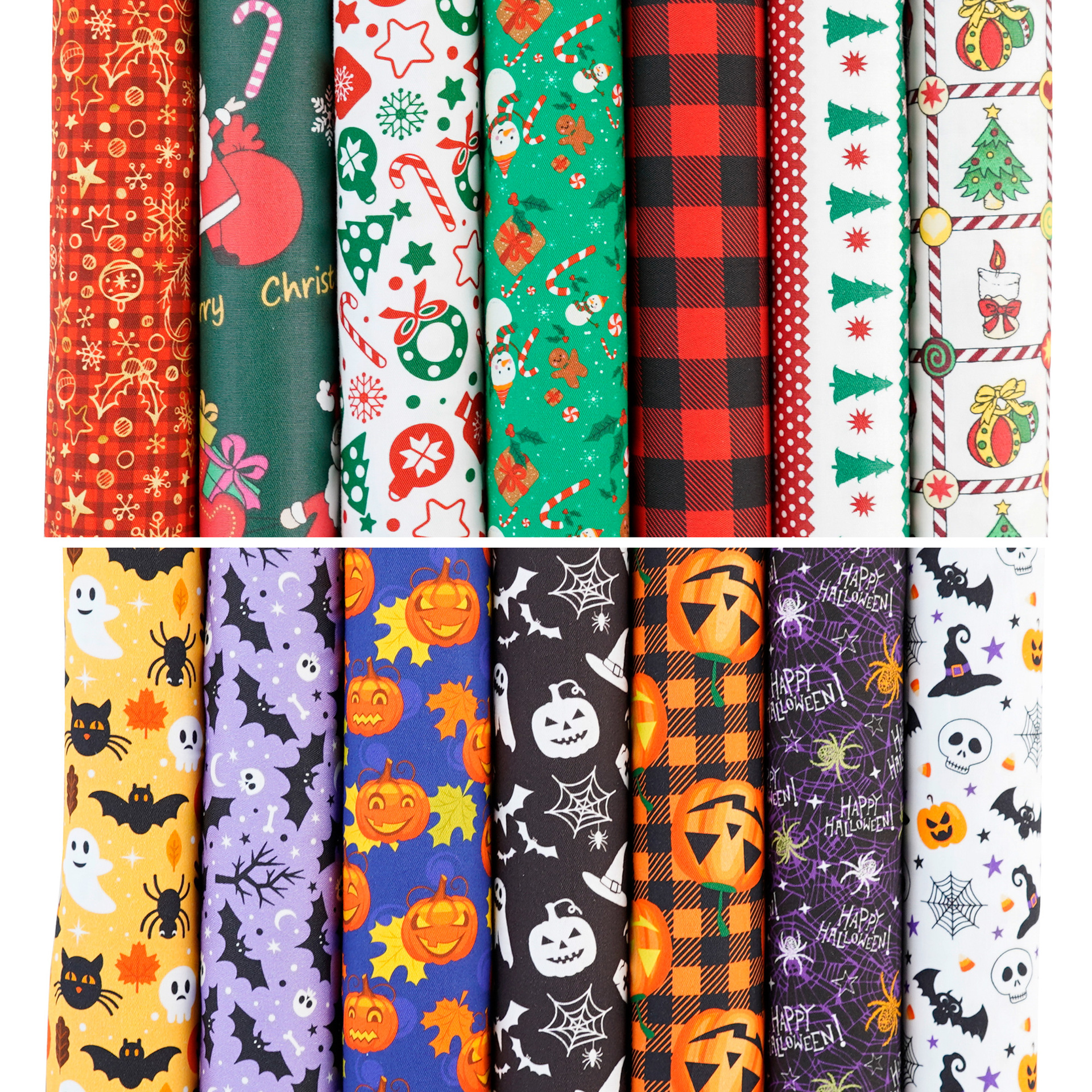 圣诞节万圣节棉拼布