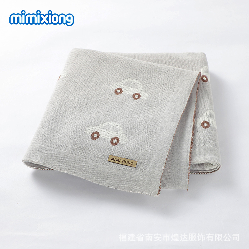 Ins venta caliente 2020 manta para bebé manta jacquard de punto para coche manta a prueba de viento para bebé