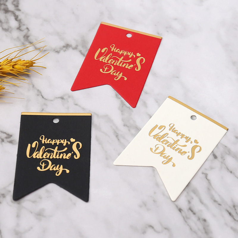 2022 Valentine's Day Hang Tag Cross-Border New Product Happy Valentine's Day Hang Tag Blessing Card Wholesale