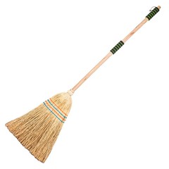 Outdoor large broom courtyard broom extend sweeping temple cleaning villa broom garden long-handled wheat straw sweep