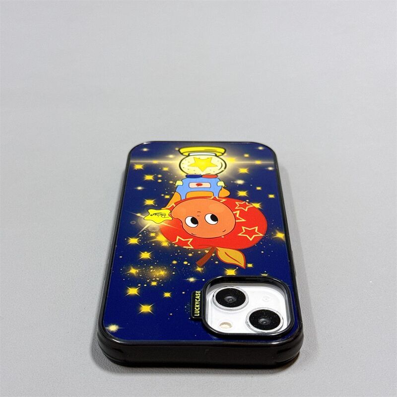 Cute Blue Background Star Minion Suitable for Iphone16Promax Apple 15P Mobile Phone Case 14 Bubble Case 13