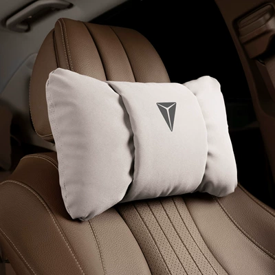 S7 Seat Headrest Sl03 Car | Headrest - butterfly-style-off-white-dark-blue-headrest-set