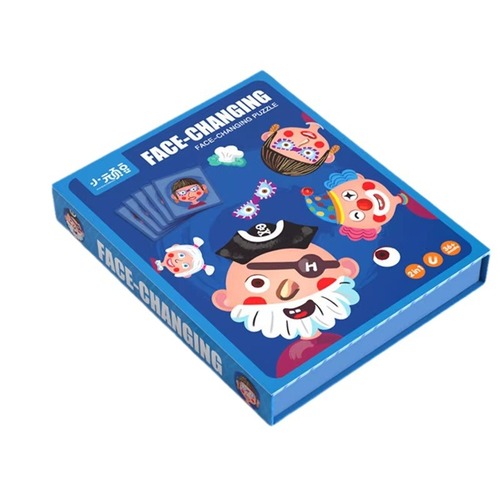 Preschool Brain-Developing Magnetic Puzzles 3 to 6 Years Old Dress-Up Magnetic Stickers 2 Boys 4 Girls Flat Pictures Early Education Baby Toys