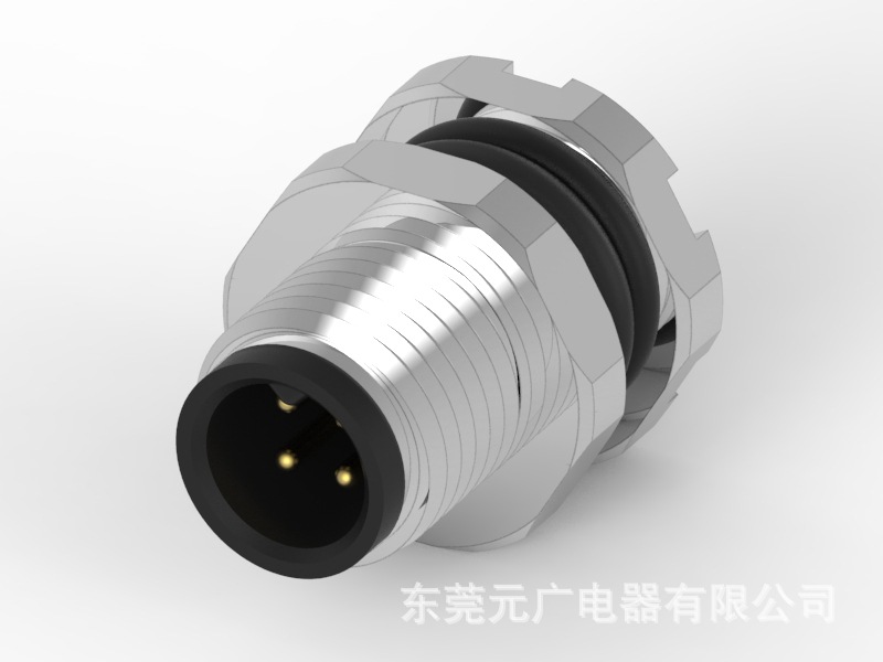 M5 2/3/4PIN 公座 前锁插板式