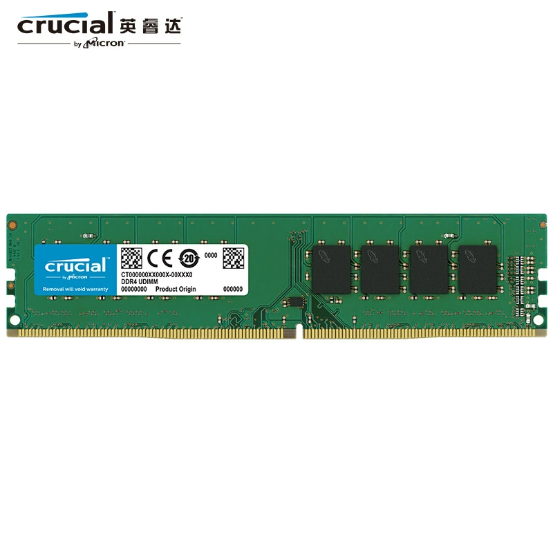 Оперативная память для десктопа Crucial 16GB DDR4 3200, оригинальное производство Micron