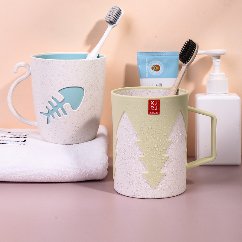 Taza de enjuague bucal de plástico, de dibujos animados, para hogar, al por mayor