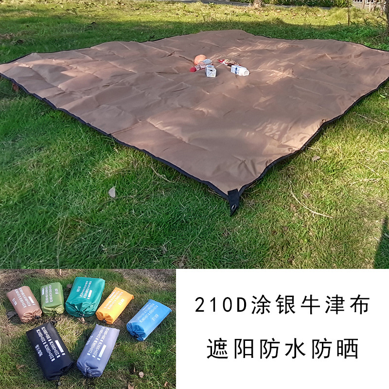 屋外キャンプ用テントは銀を塗っています。