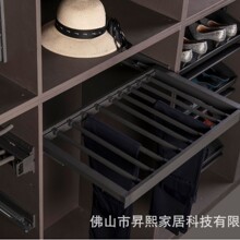 裤架抽拉伸缩架衣柜家用拉篮抽屉式裤抽架旋转烫衣板五金配件