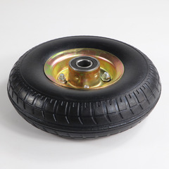10-inch solid rubber wheel, 3.50-4 silent castor hand truck heavy-duty roller, non-pneumatic tire manufacturer