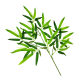 New artificial bamboo leaf fake bamboo branch bamboo leaf glue bamboo branch green artificial bamboo leaf landscape bamboo decoration wholesale