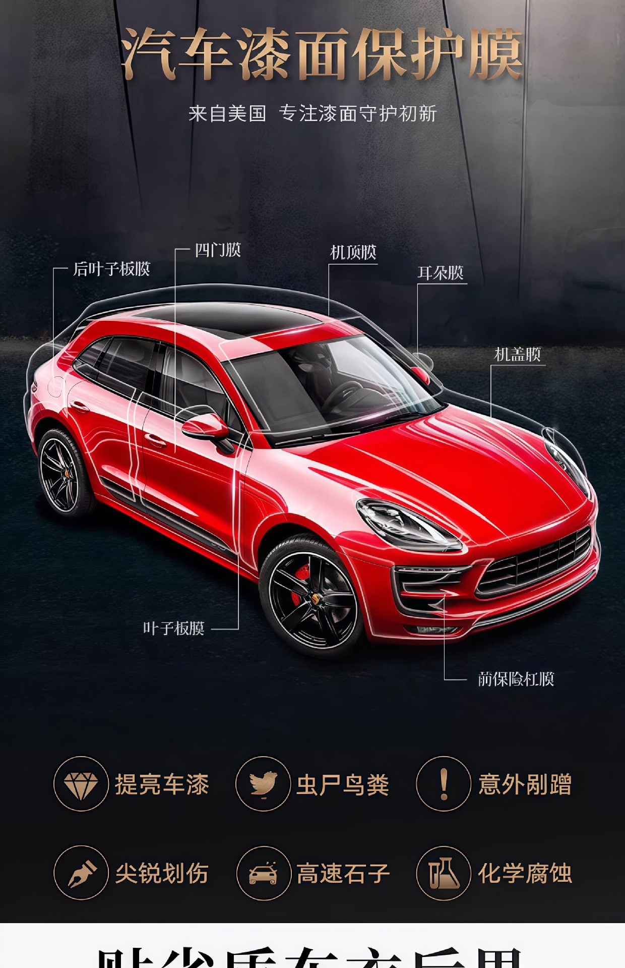 Dupont Tpu Invisible Car Body Film Anti-Scratch Transparent Matte Black Car Paint Protection Film Wholesale