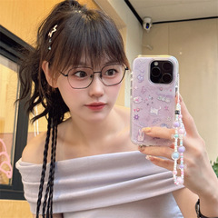 呆萌涂鸦炸毛猫咪链条适用iPhone17苹果16ProMax/15/14手机壳个性