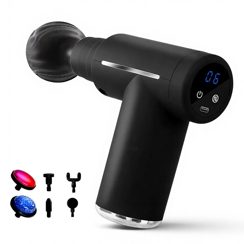 Mini pistola de fascia compresa en frío compresa en caliente acondicionamiento físico pistola de impacto eléctrico relajante muscular masajeador pequeño masaje de vibración