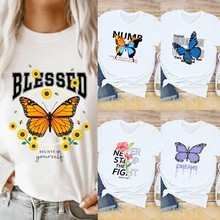 2022�����羳shirt��Ʒ��ĸ����ӡ��ŮʿĪ����Բ��T��