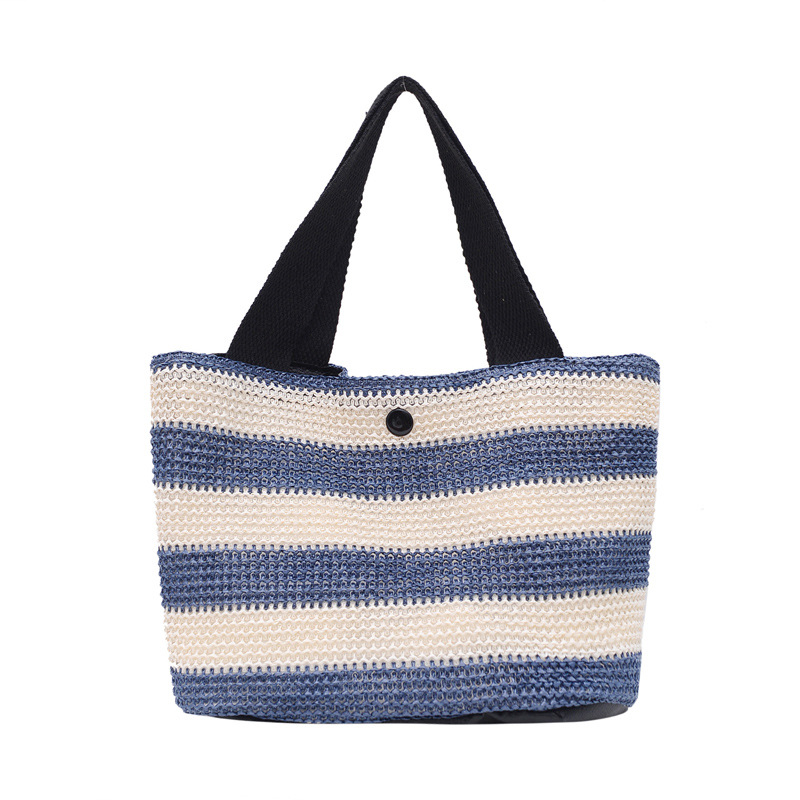 Nuevo 2021 bolso portátil de mujer Bolso Bento a rayas bolso portátil de mujer pequeño bolso casual fresco