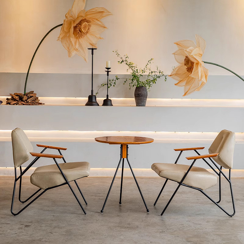 Internet celebrity bar Qingba sofa suit dessert shop milk tea shop coffee shop table and chair combination leisure negotiation commercial