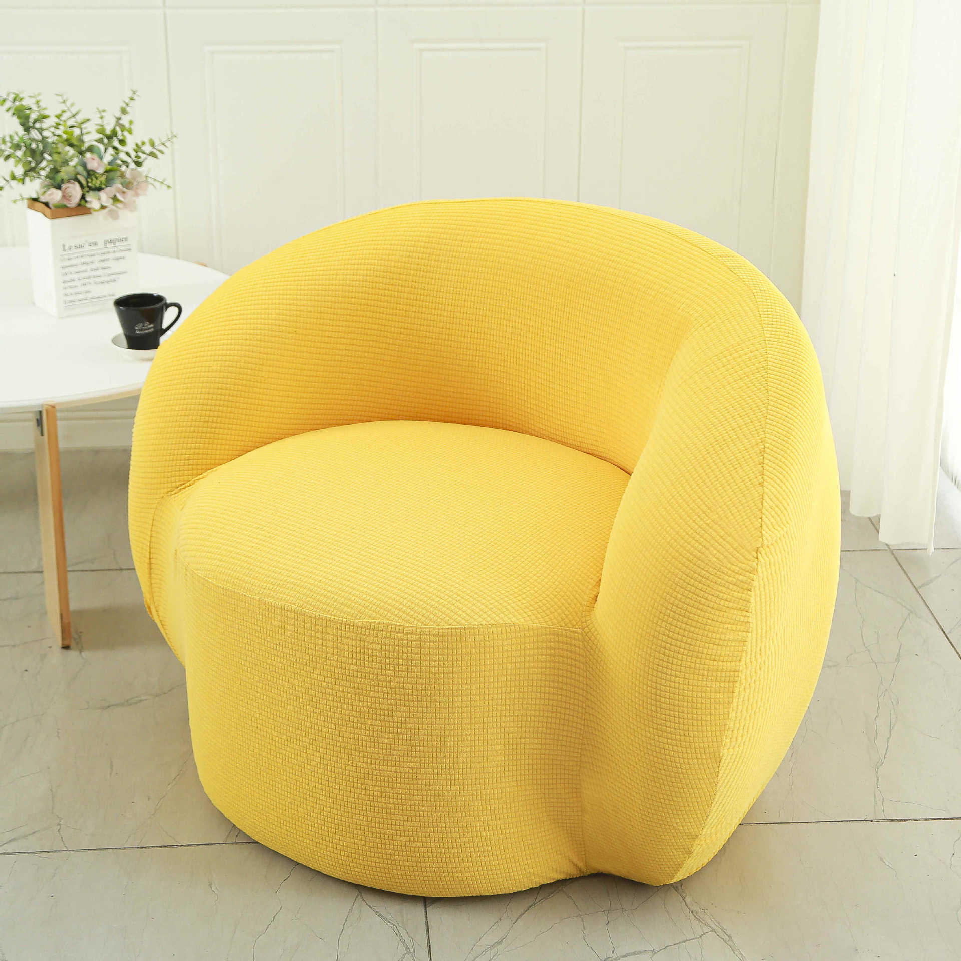 Cubierta de sofá y silla Cubierta de sofá de balcón de dormitorio individual de lana de cordero perezoso Cubierta de silla de sala de estar sencilla y cómoda