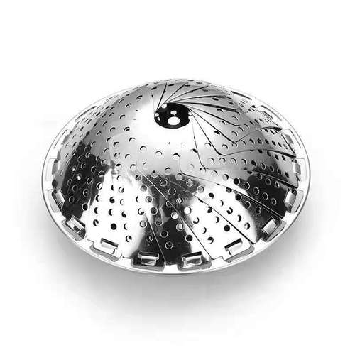 Stainless steel steamer, rice cooker, steamer, universal steamer, steamed buns, steamed buns, folding retractable steamer, steaming plate