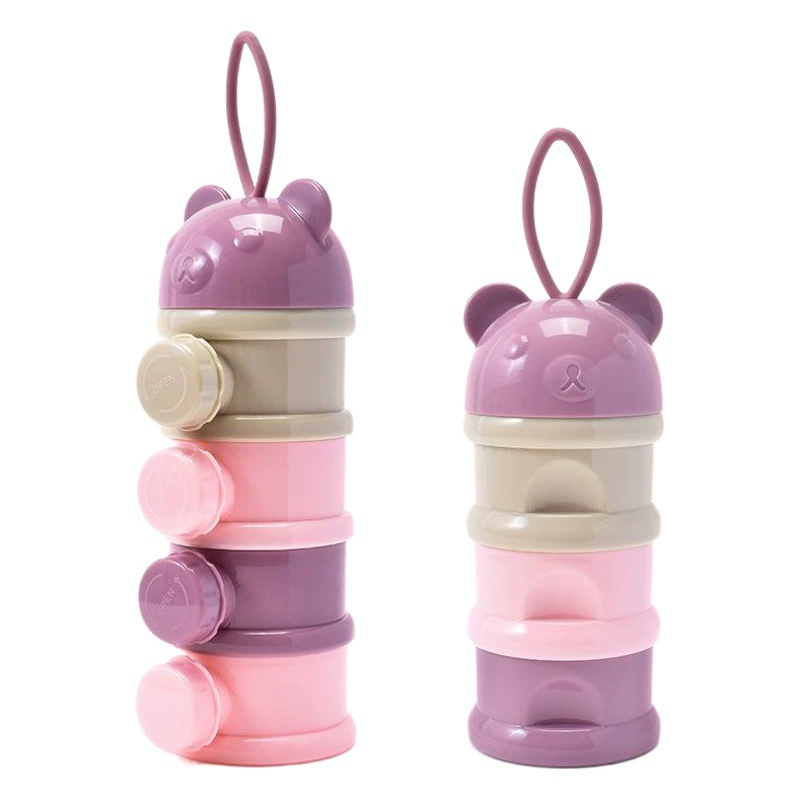 Многослойная упаковочная коробка для детского сухого молока, портативная выходная детская коробка для еды и одного отделения, маленькая коробка для детских вкусностей