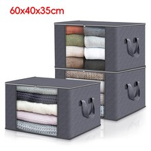 跨境亚马逊棉被收纳袋透明窗衣服整理袋搬家整理家用装被子收纳箱