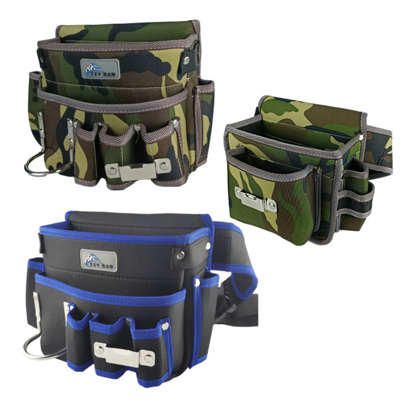 Papel de pared carpintero bolsillo de clavos bolsas cortinas carpinteros electricistas bolsas de cintura multifunción kit de instalación