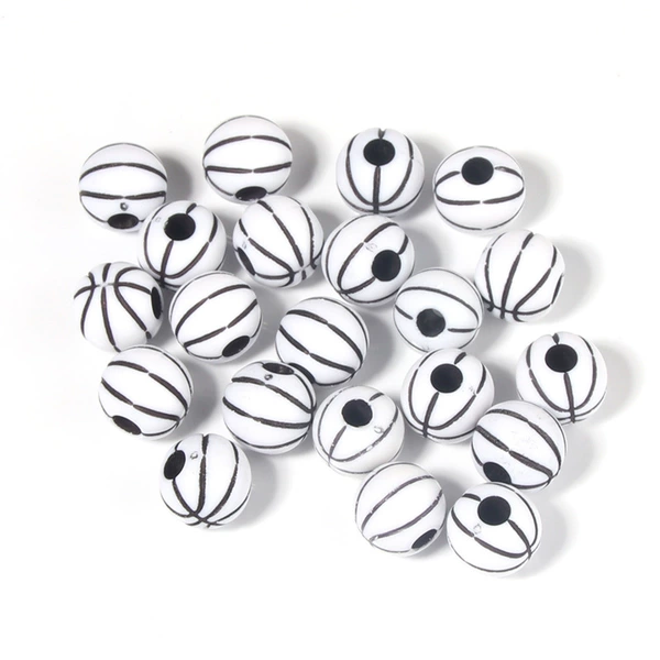 White, basketball, 12mm